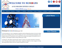 Tablet Screenshot of nemhans.com